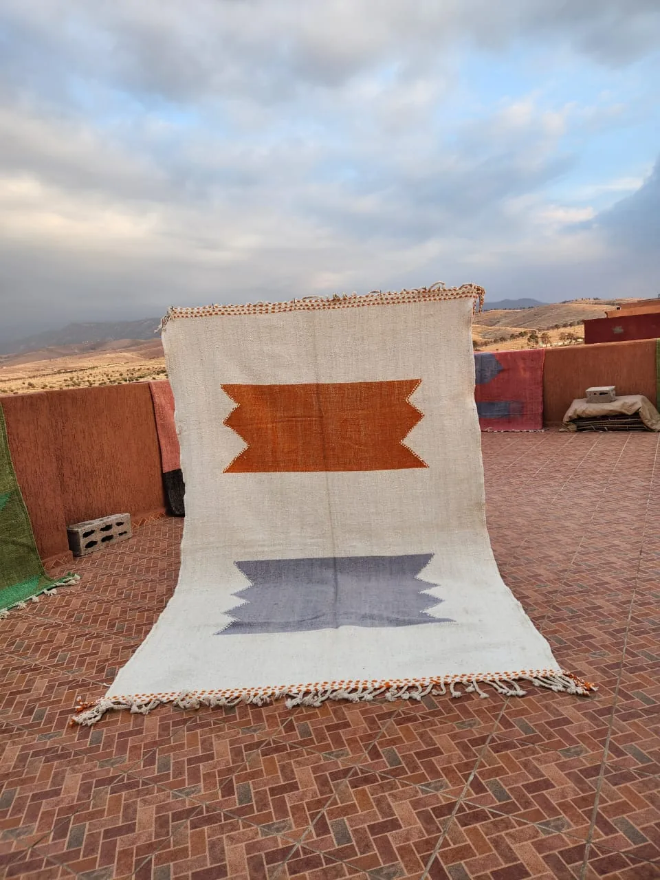 Handwoven Moroccan rug