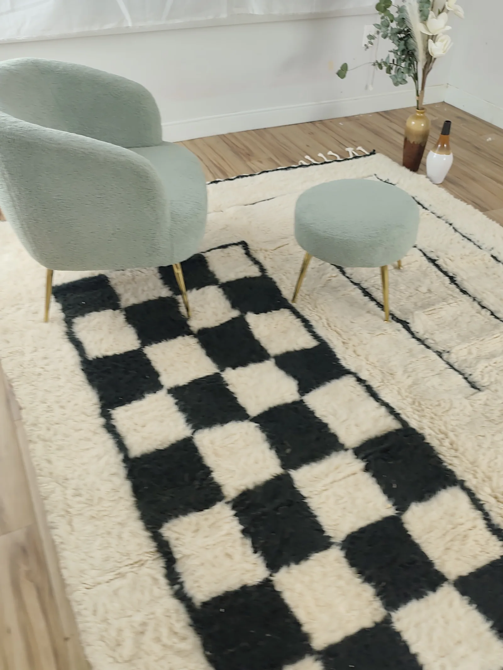 Ikram — Contemporary Moroccan Rug, detail view 10 of 21