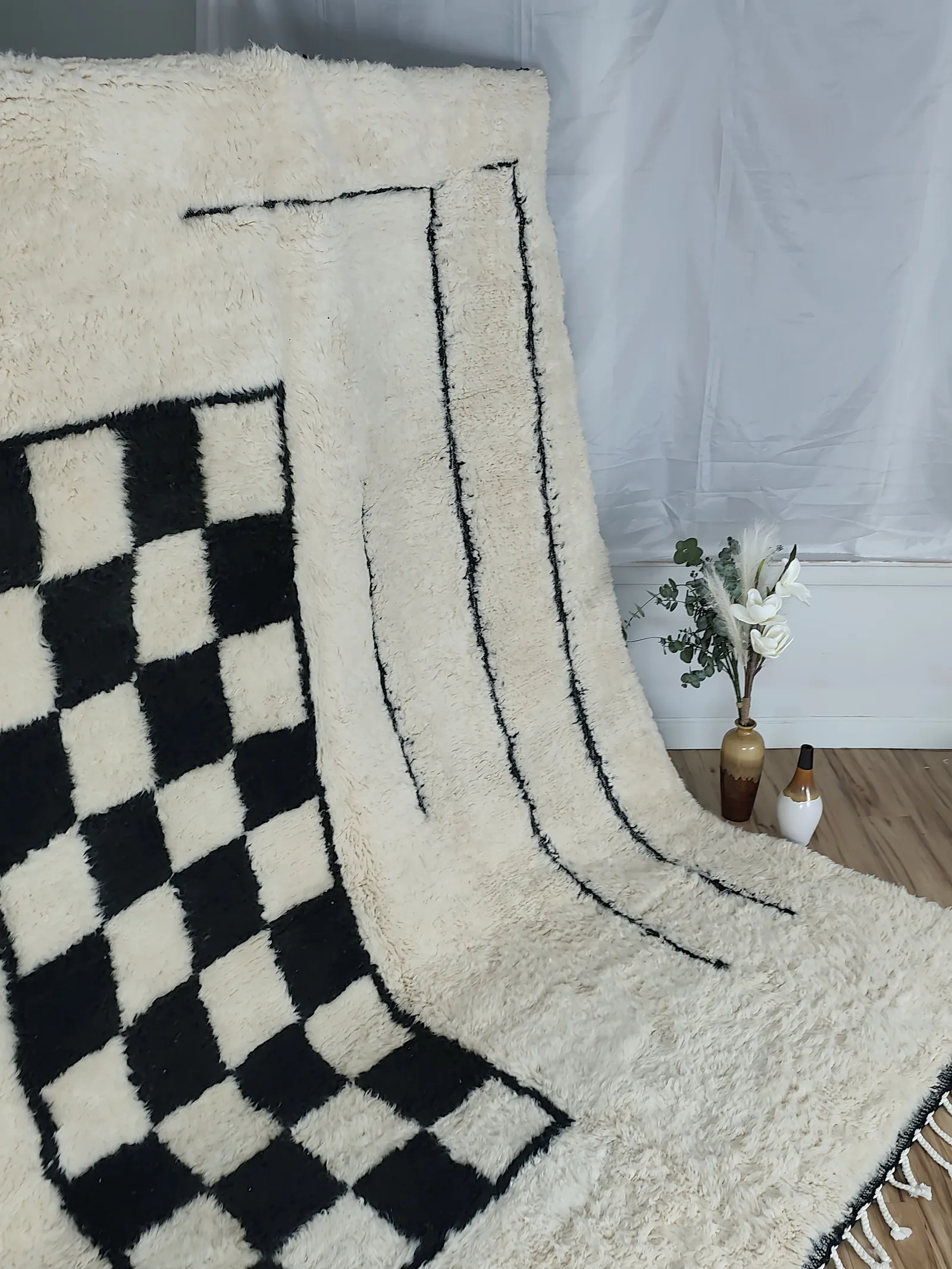 Ikram — Contemporary Moroccan Rug, detail view 11 of 21