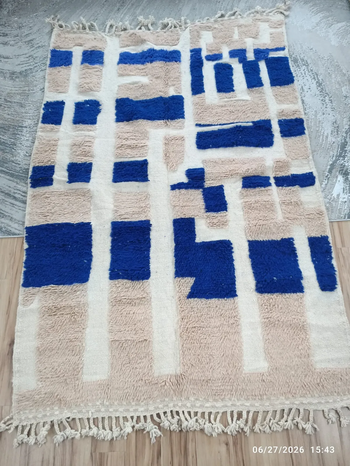 Karima — Beni Ourain Moroccan Rug, detail view 3 of 6