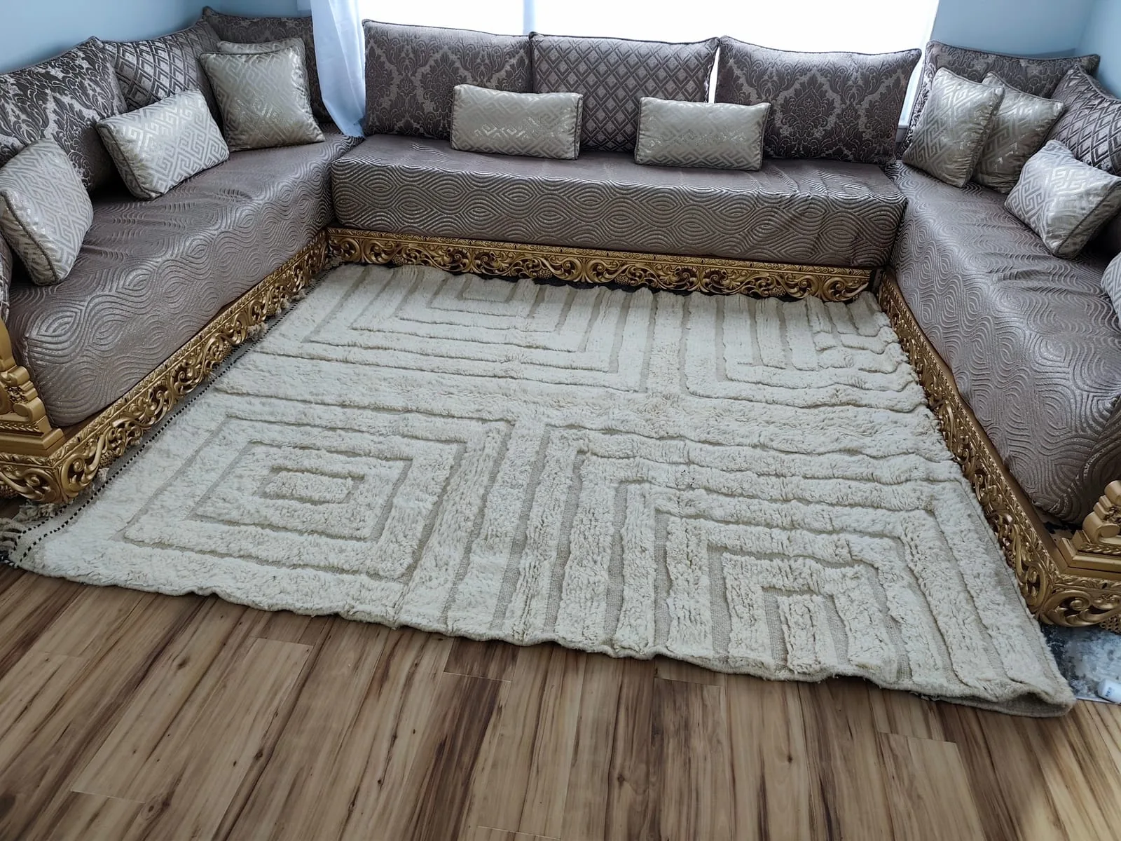 Latifa — Contemporary Moroccan Rug, detail view 8 of 9