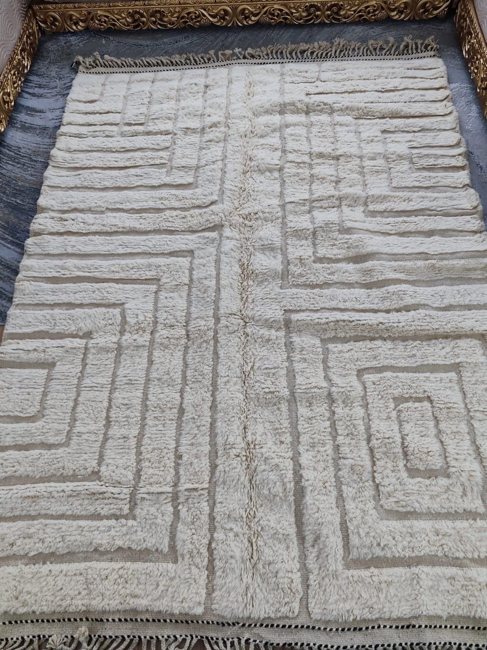 Latifa — Contemporary Moroccan Rug, detail view 7 of 9