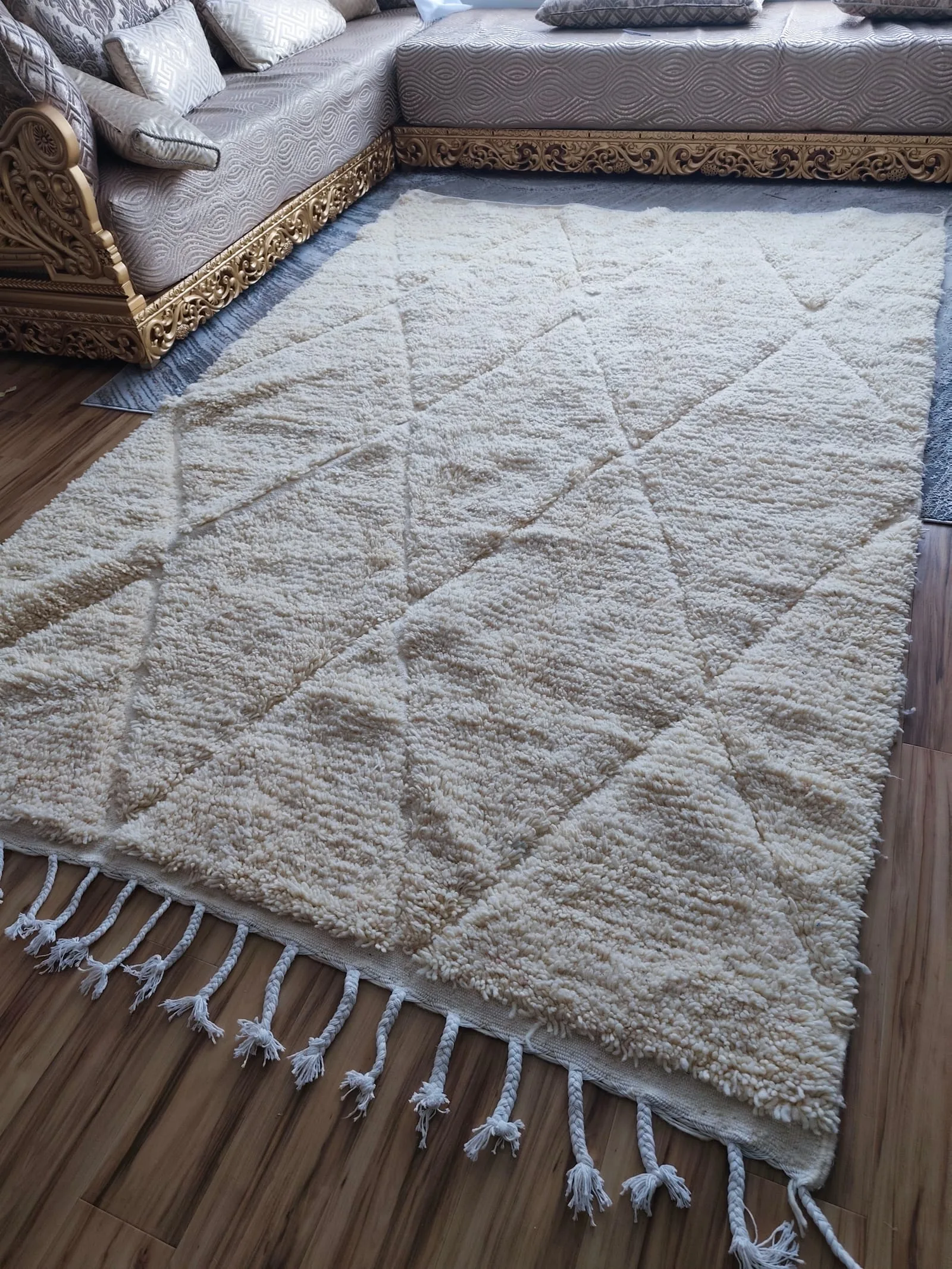Saadia — Beni Ourain Moroccan Rug, detail view 6 of 9
