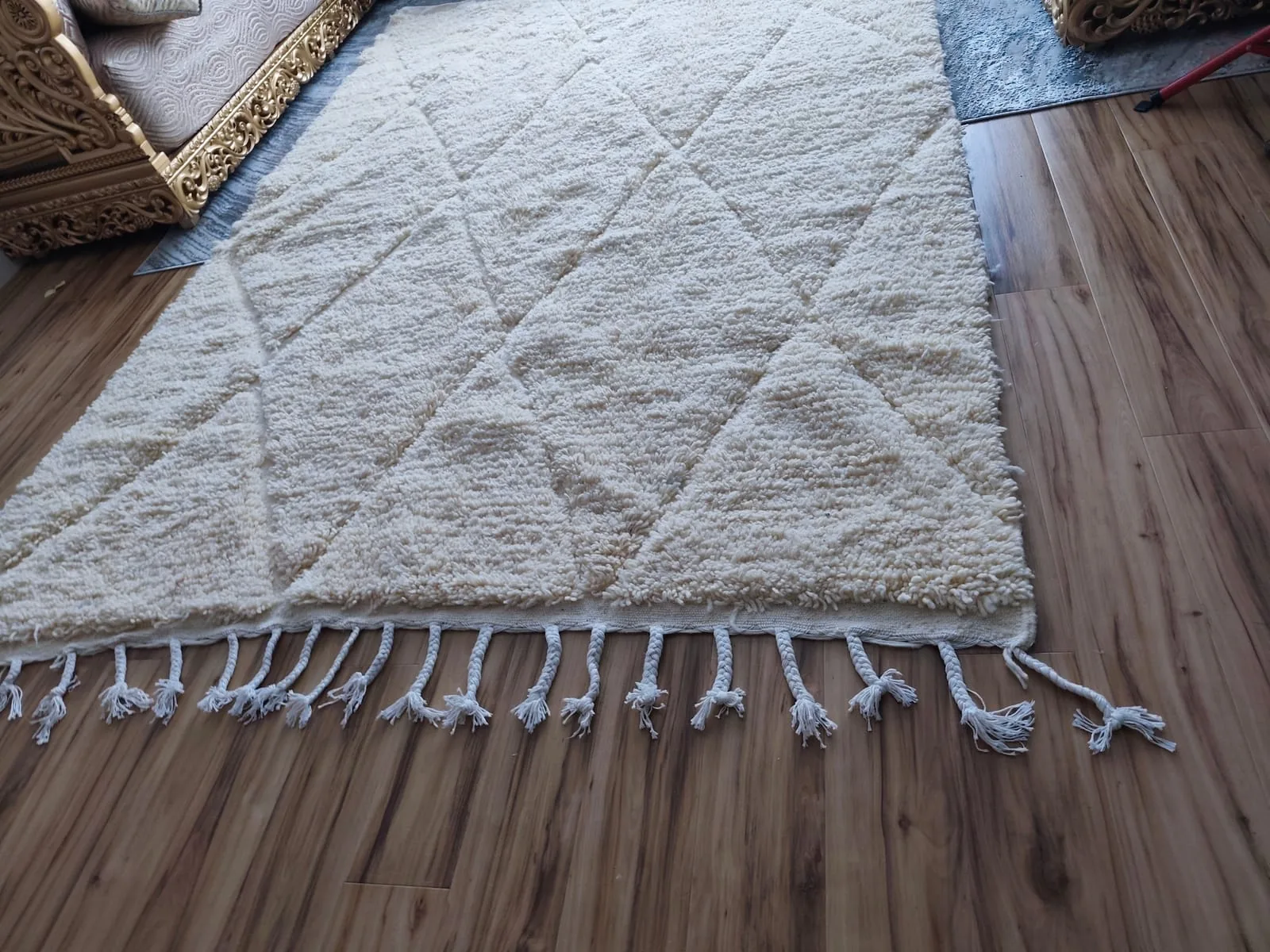 Saadia — Beni Ourain Moroccan Rug, detail view 7 of 9