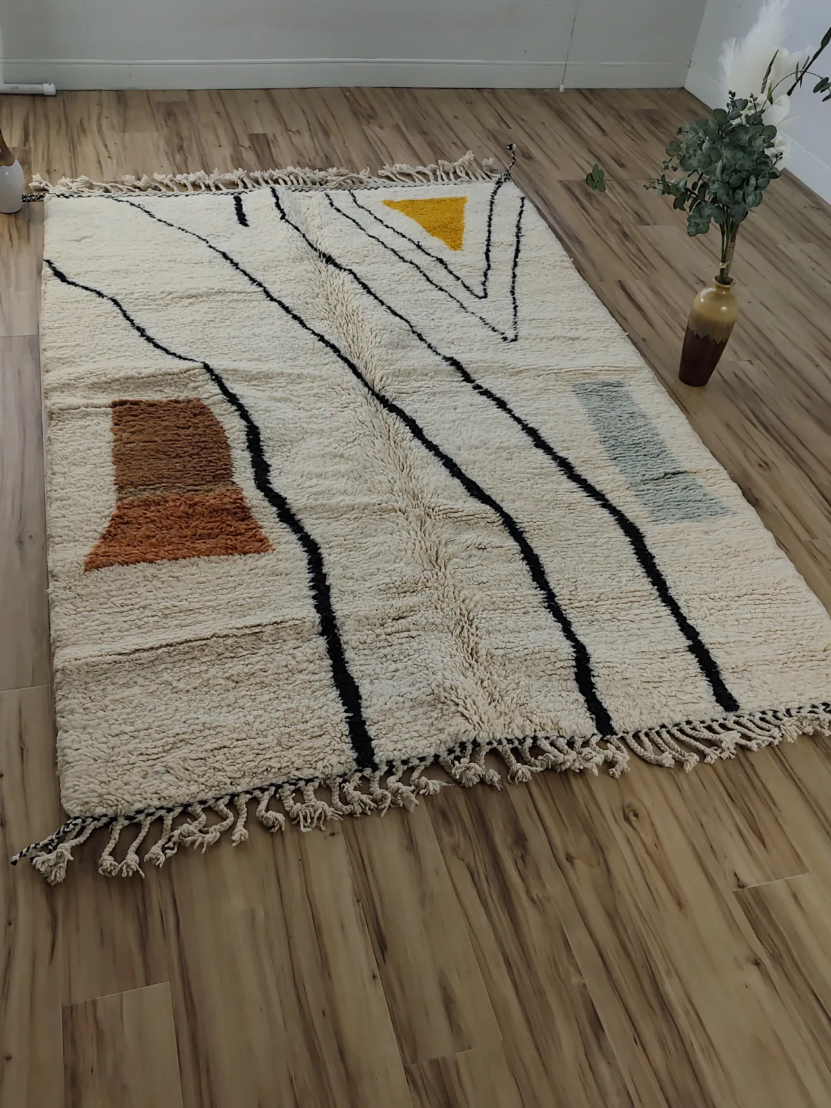 Warda — Contemporary Moroccan Rug, detail view 3 of 12