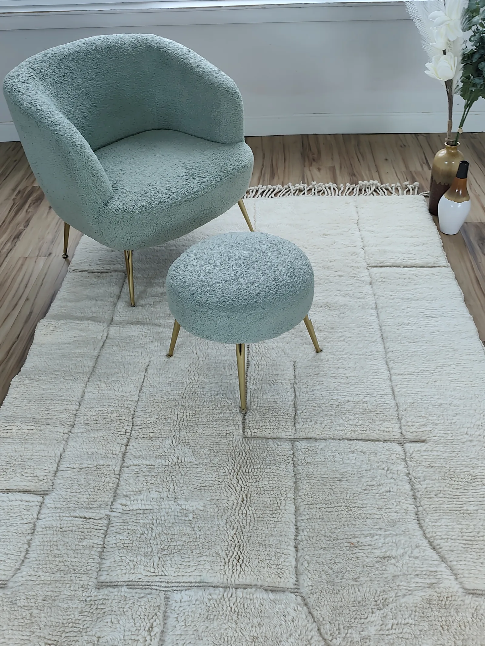 Yakout — Beni Ourain Moroccan Rug, detail view 3 of 15