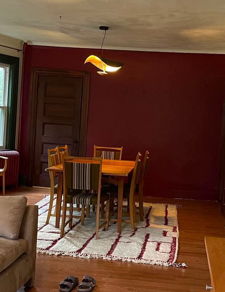 Bouchra styled in a customer's dining room